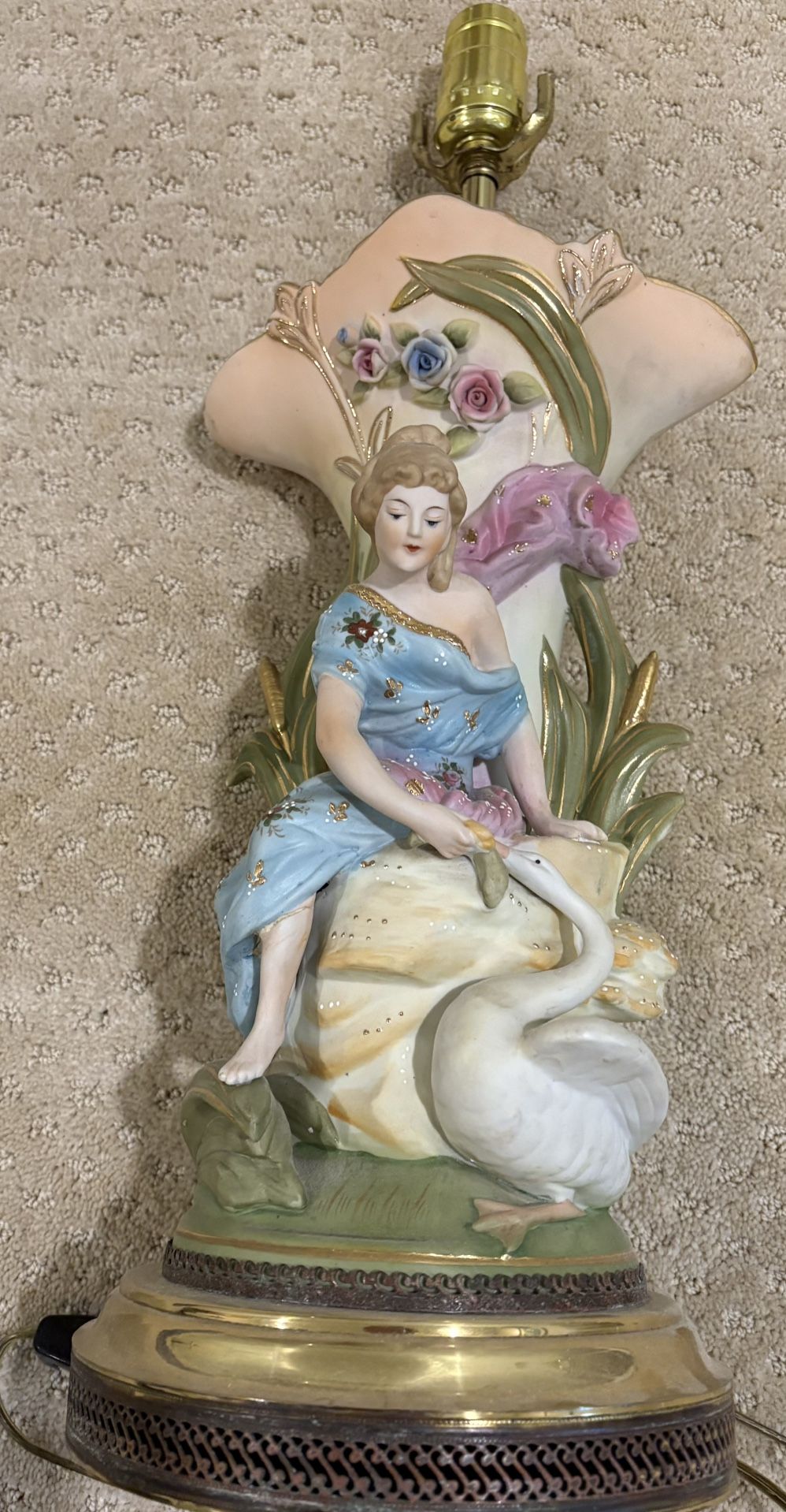 Antique French Figurine Lamp #2