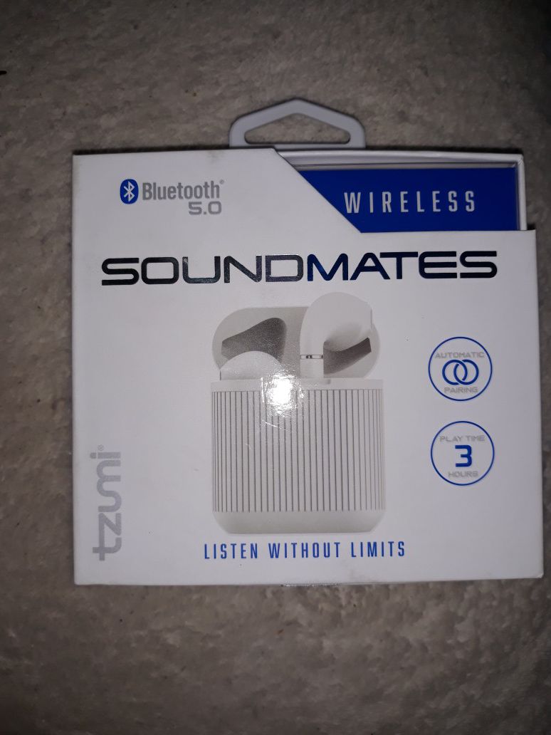 Sound mates wireless bluetooth earbuds