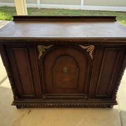 Vintage Liquor Cabinet Sideboard Buffet 