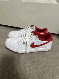 WORN ONCE JORDAN 1 LOW RED SIZE 8.5