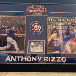 Baseball Chicago Cubs Anthony Rizzo Rookie Card Poster