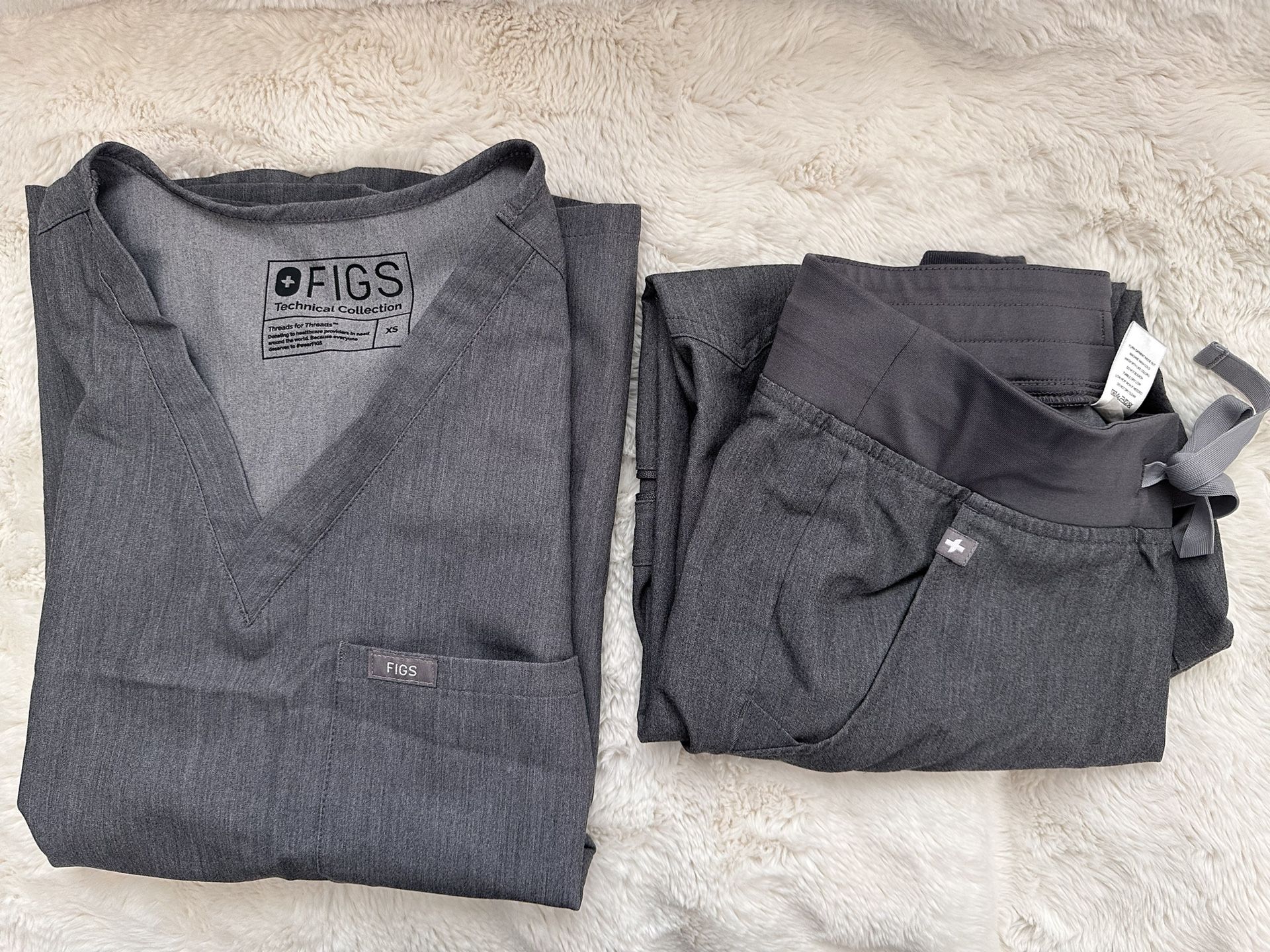Figs Scrub Set XS Gray