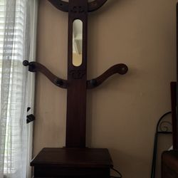DIY Refurbish- Vintage Coat  Hall Tree REDUCED 