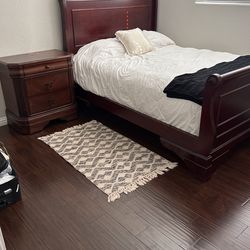Bed And Nightstand 