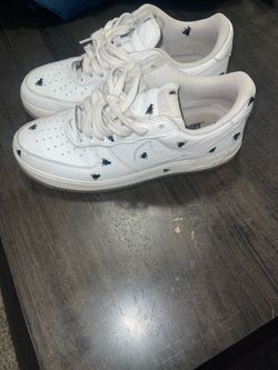 Nike Air Force 1 White Fly Print Sneakers