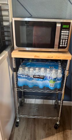 Microwave and cart
