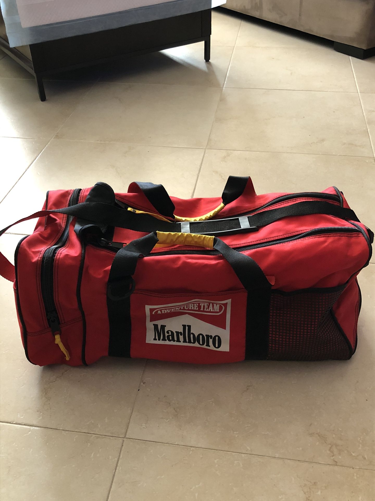 Marlboro adventure team duffle bag luggage 23”x10”x10”