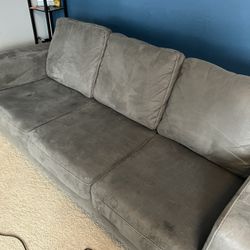 Grey Microfiber Couch