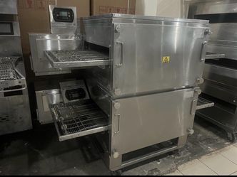 🍕🔥XLT Double Stack Conveyor Pizza Oven – Commercial Conveyor Oven – Both Ovens Working🍕🔥
