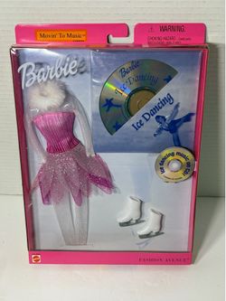 Vintage 2000 Barbie Fashion Avenue Movin' To Music "Ice Dancing" Outfit - NIB