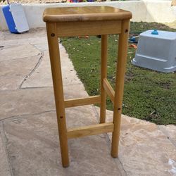 2 Wood Counter Height Stools