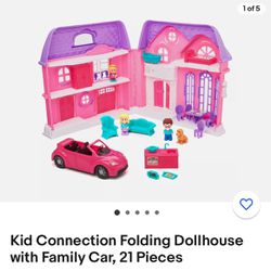 Kids Connection Folding Dollhouse 