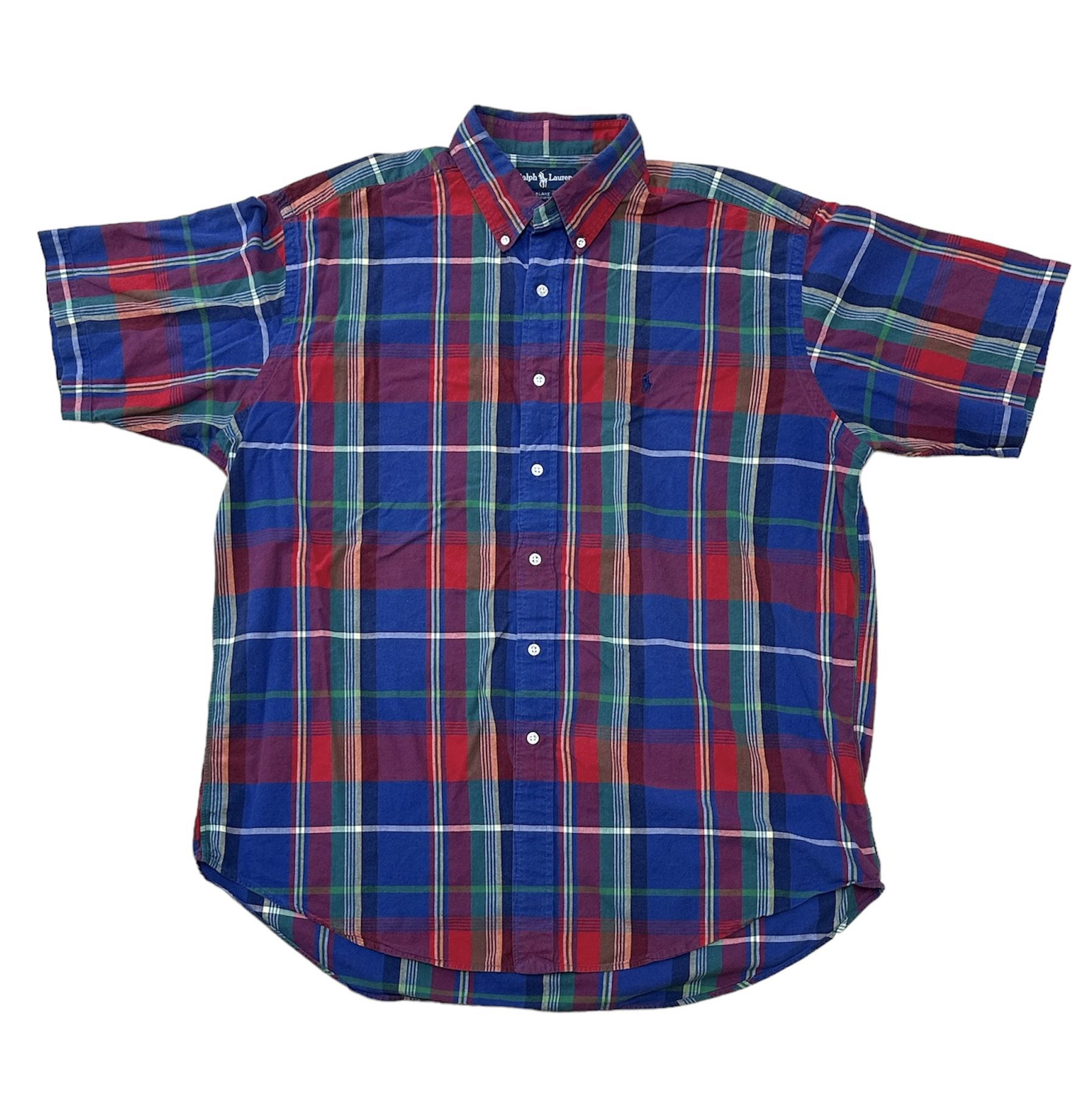 Ralph Lauren Men’s Blake Multicolored Plaid Collar Button Down Long Sleeve Shirt Size XL