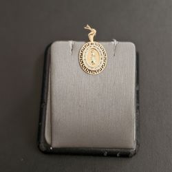 10k Gold Cz Pendant 