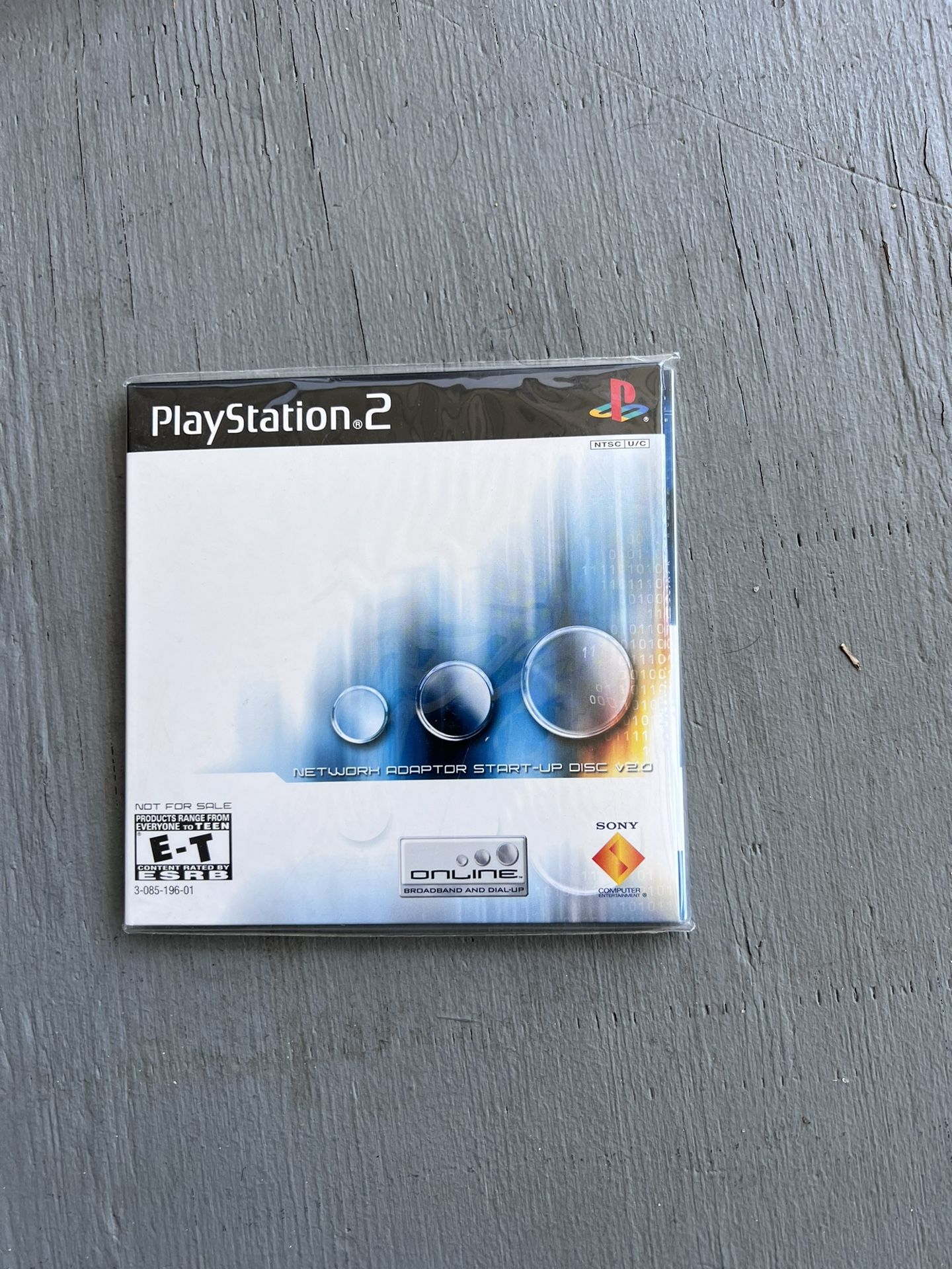 SONY PLAYSTATION 2 PS2 Network Adapter Start-Up Disc Complete