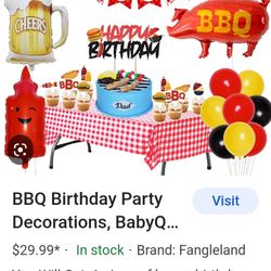 BBQ Birthday Party Decorations 