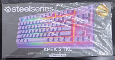 SteelSeries Apex 3 TKL Lavender RGB Gaming Keyboard