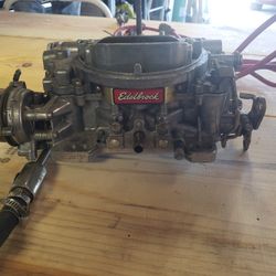 Edelbrock 600cfm carburetor #1406, chevy 350 