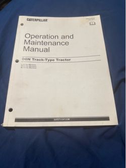 Caterpillar D6N Track-Type Tractor Operation & Maintenance Manual SEBU8408-05