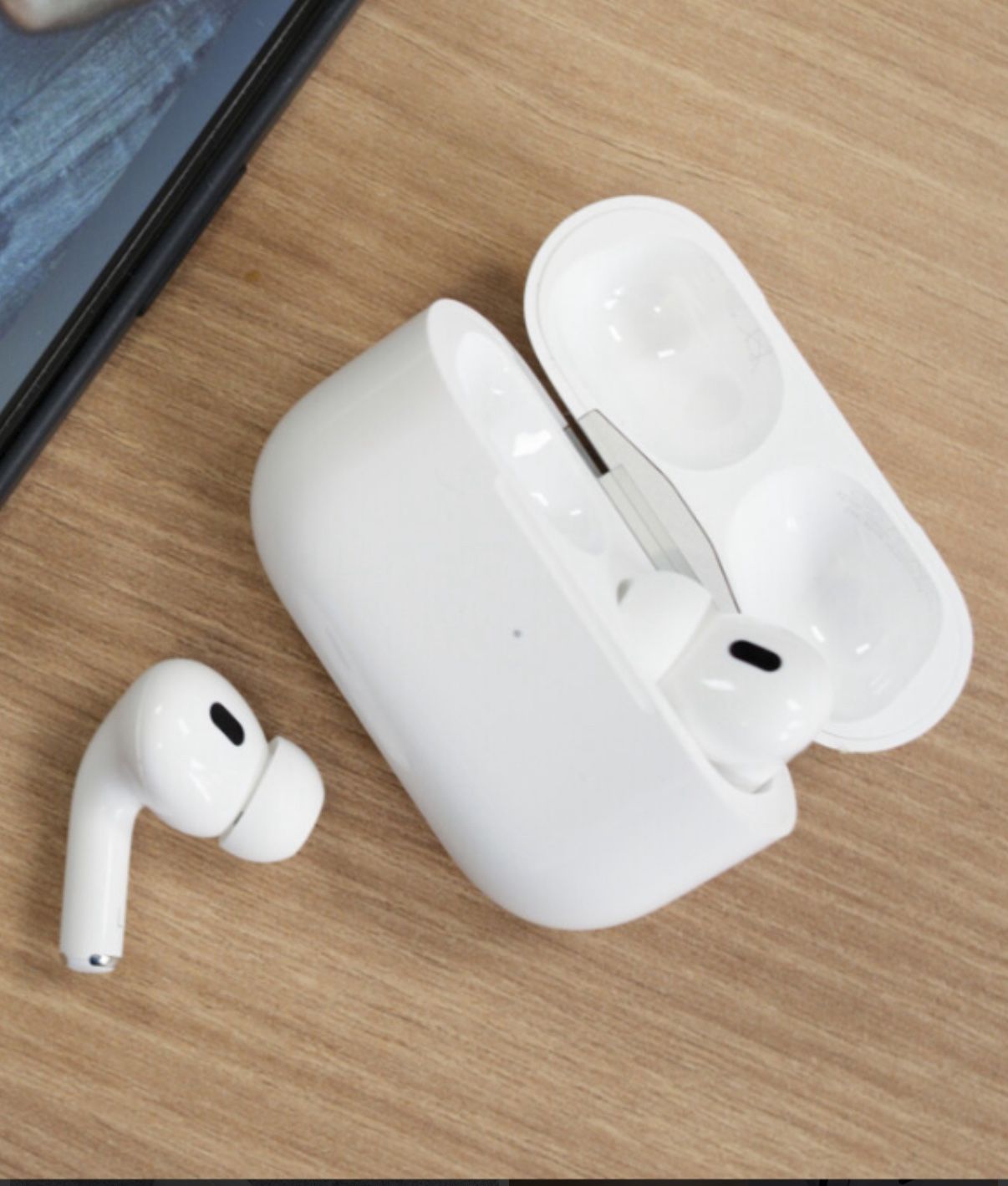 Apple AirPods Pro (2nd generation) with a USB-C charging case