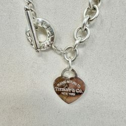 Tiffany & Co Return To Tiffany Heart Tag Toggle Necklace 