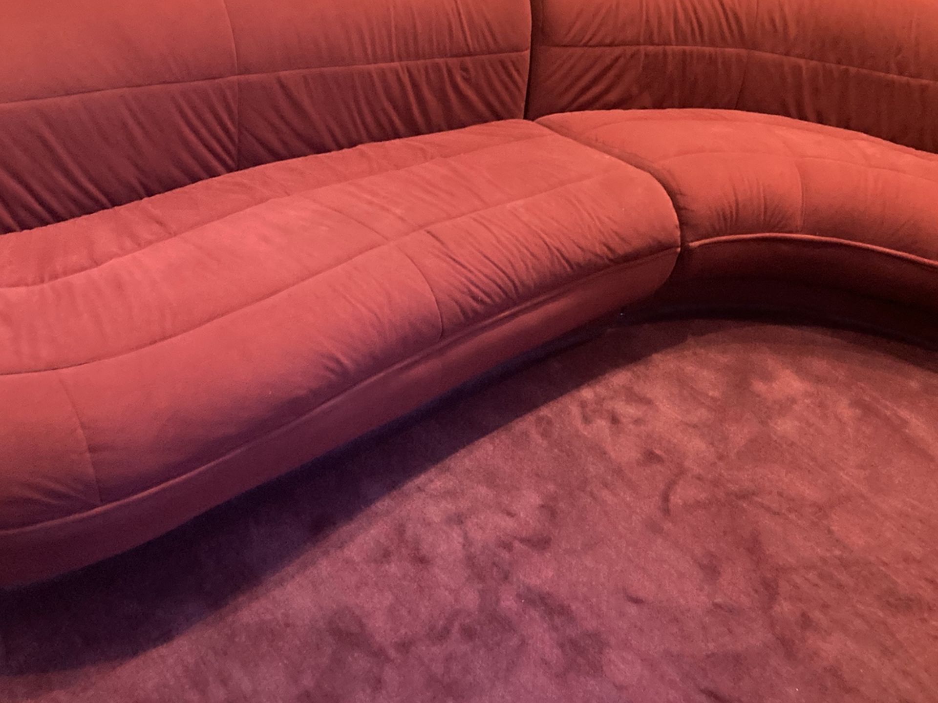 Rare red modern couch 