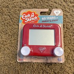 Etch A Sketch Pocket, Drawing Toy with Magic Screen, Pocket Travel Toy for Stocking Stuffer, Holiday, Birthday Gift for Kids Ages 3+ (Style May Vary