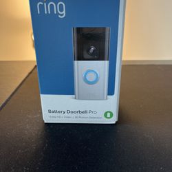 Ring Battery Doorbell Pro 1536p HD+ Video, 3D Motion Detection