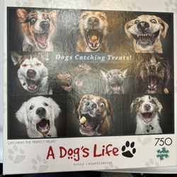 Puzzle A Dog’s Life Dogs Catching Treats