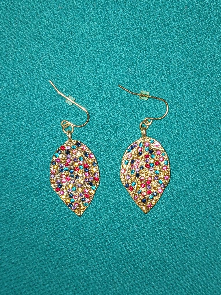 Costume Multicolor Jewlery Earrings (Vintage 1970'- 80's)