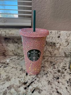 Bedazzled Pink Starbucks Cup
