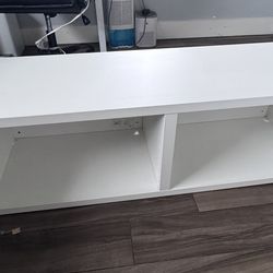 Minimalist White TV Stand / Media Console (IKEA LACK)