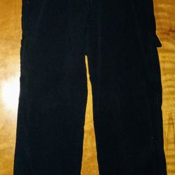 Men's Stanley Black 36X32 Classic Fit Fleece Lined Cargo Jeans