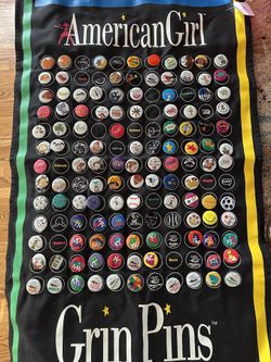 vintage 1990's AMERICAN GIRL pleasant company GRIN PINS HUGE LOT!