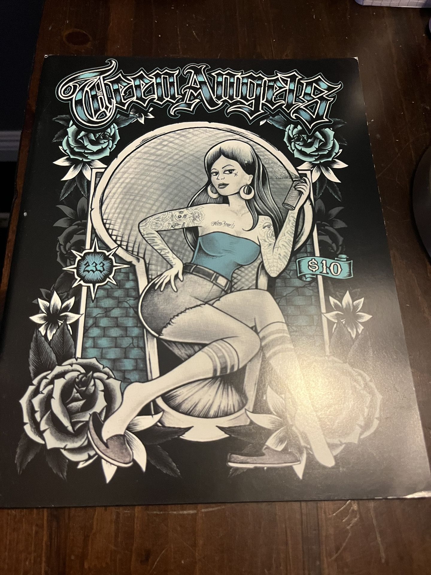 TEEN ANGELS POSTER チカーノ Originals Magazine #7 Teen Angels Chicano Tattoo Art Flash