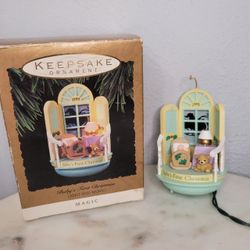 Hallmark Keepsake Ornament 1993 Baby's First Christmas Light & Music - Works!
