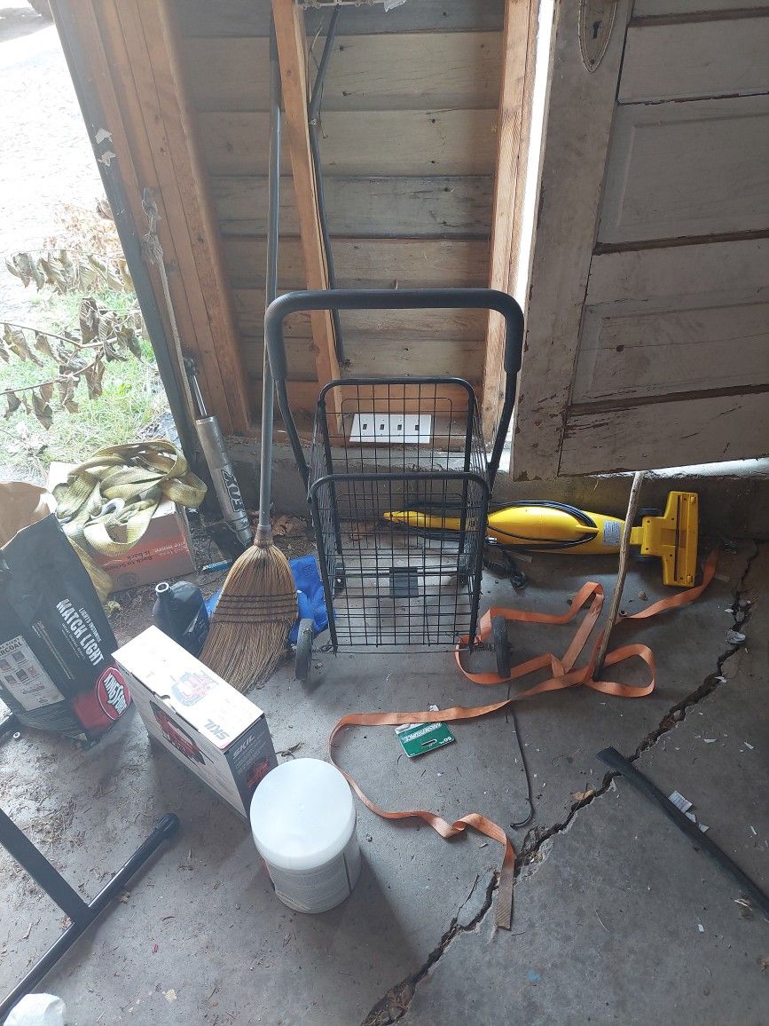 Foldable Wheeled Cart. Grocery Getter