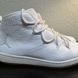 Air Jordan Galaxy Men's Sz 9.5 White Leather Shoes