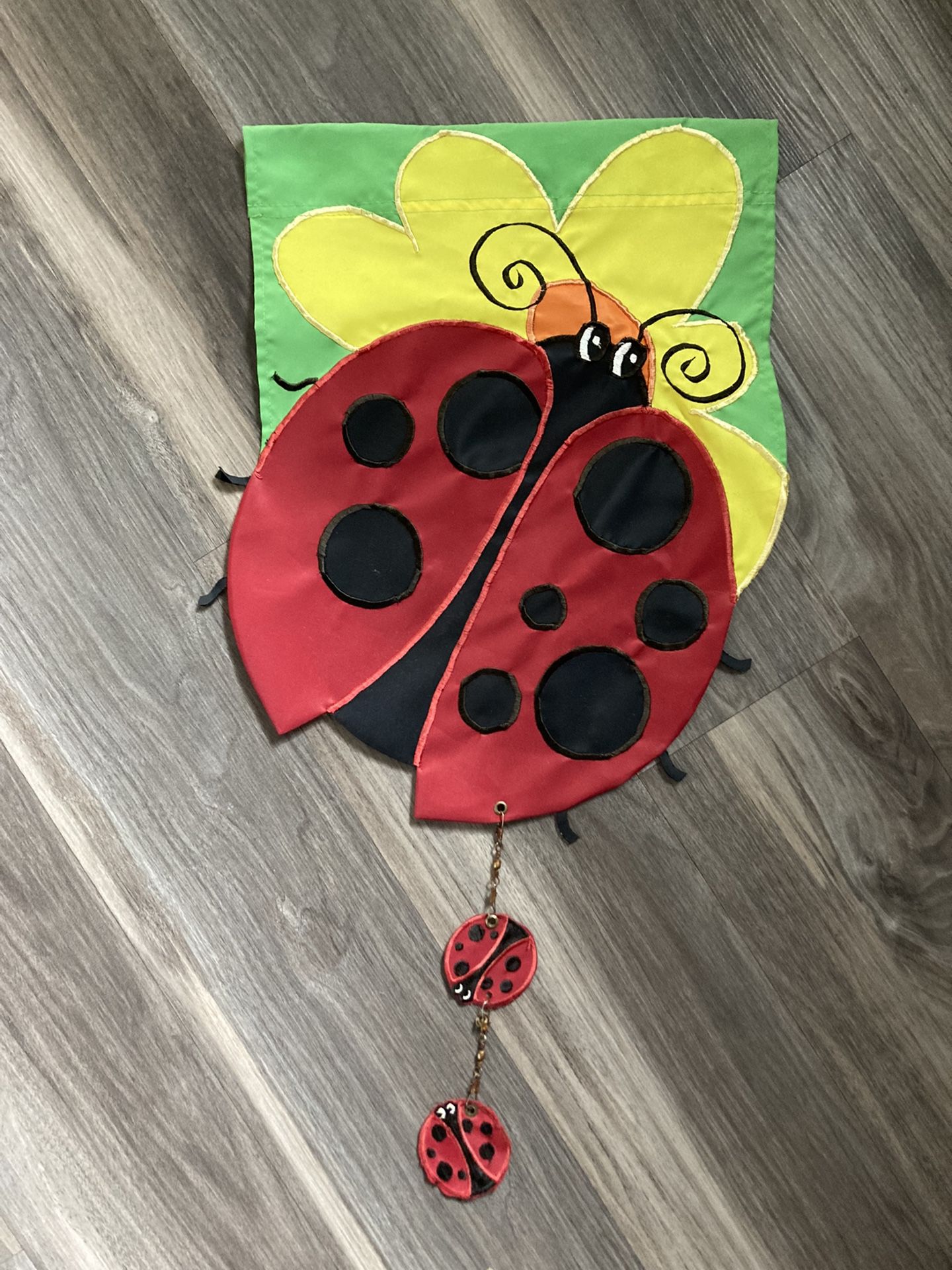 Lady Bug Garden Flag