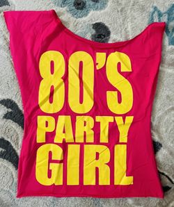 80’s Party Girl T-shirt  Size  S/M