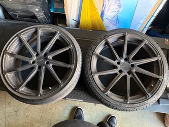 TSW WATKINS 20in Rims Matte black with gloss black face.