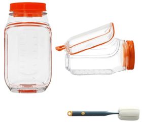 2026 New Salad Jar with Side Opening Leakproof Mason Jar Salad Container with Side Opening Dishwasher Safe Salad Container for Lunch On the Go Salad J