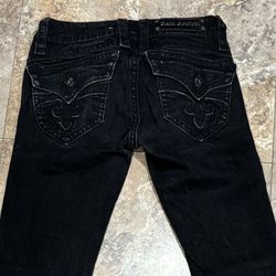 Rock Revival Patti low rise Skinny Jeans Black Size 28
