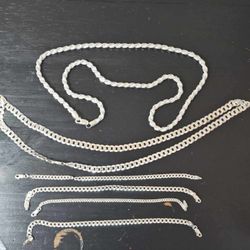 925 Italian Silver Chains. SOLD INDIVIDUALLY 