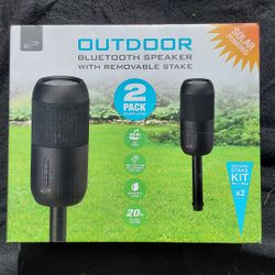 Outdoor Bluetooth Speaker with Removable Stake 