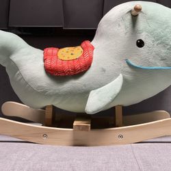 B. Toys Wooden Whale Rocker
