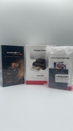 Insta360 Ace pro 2 with pocket printer and cartridge