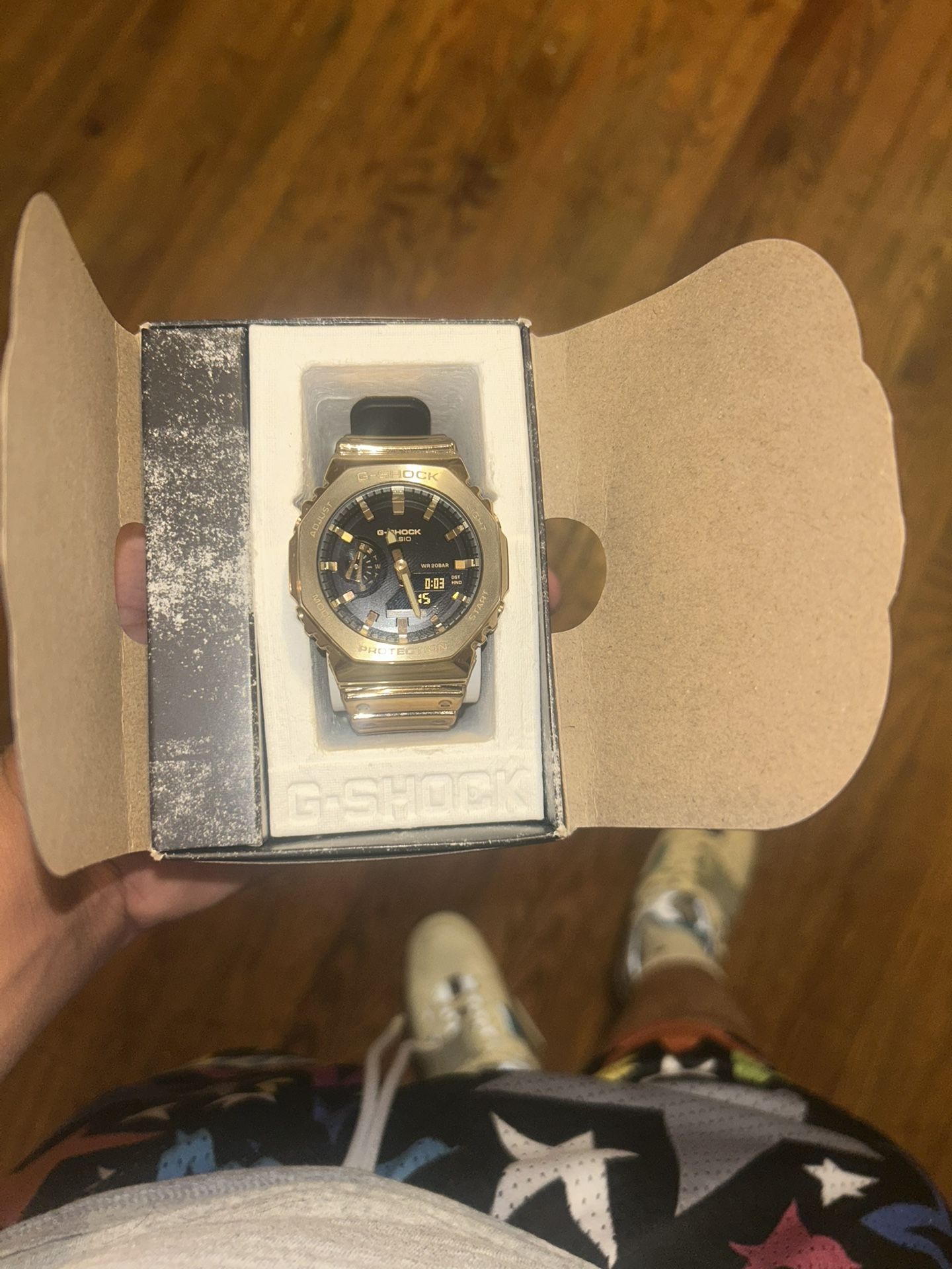 Gold G Shock Brad New Box