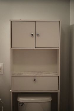 Toilet storage shelf shelves