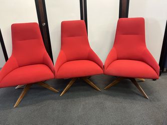 High-back modern lounge chairs